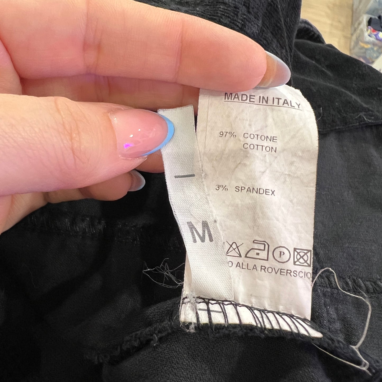 00s black corduroy blazer with grey writing