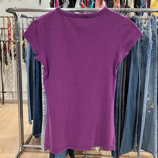 nos 00s i love london purple tee