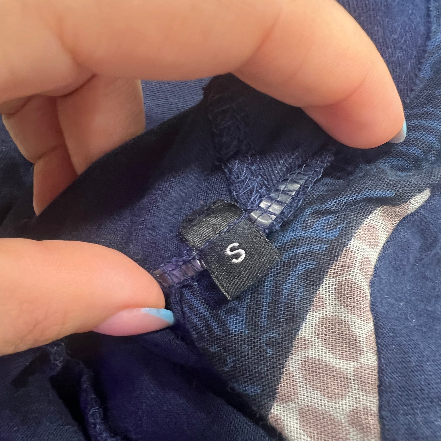 desigual 00s navy blue roll neck long sleeve top