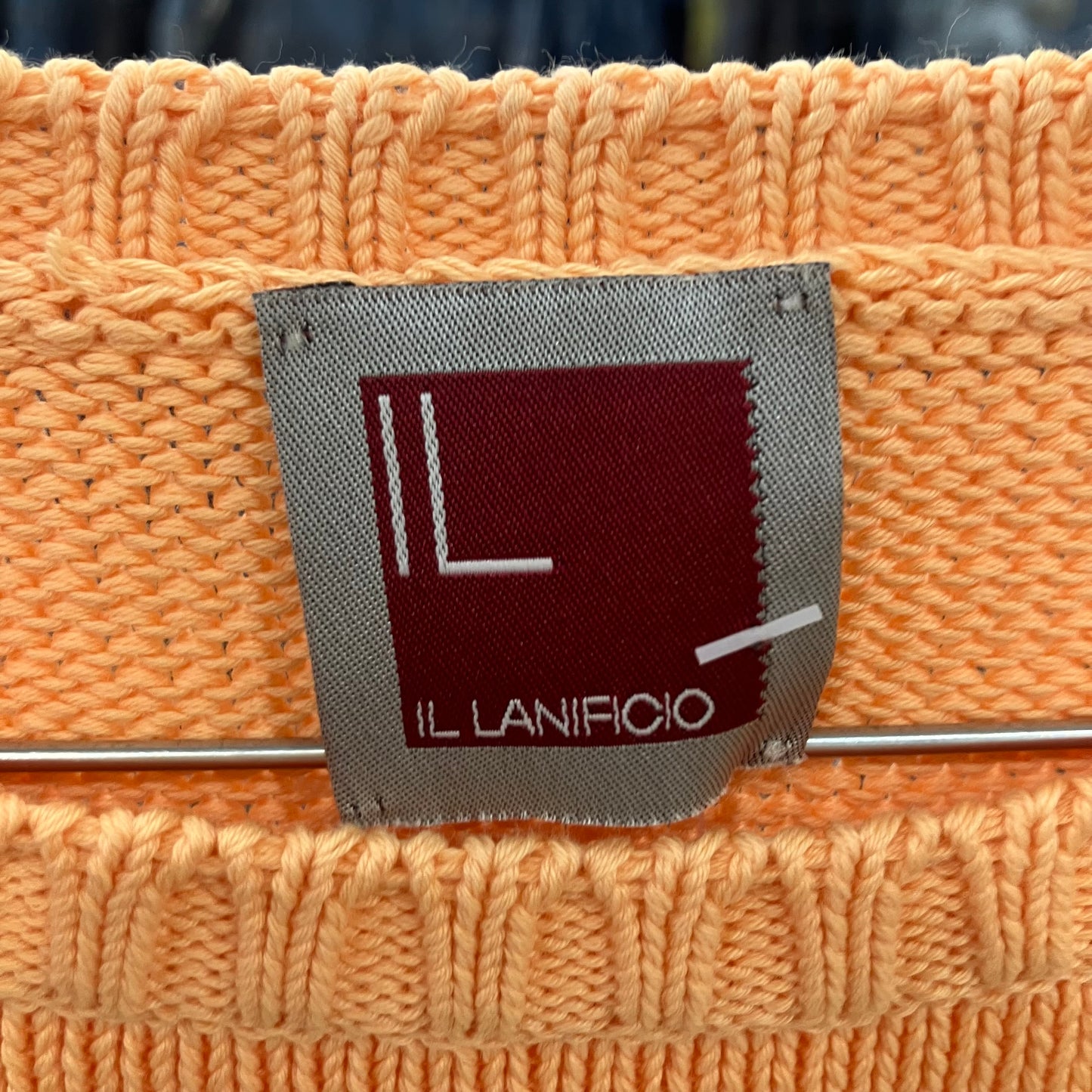 il lanificio 00s orange knit sweater