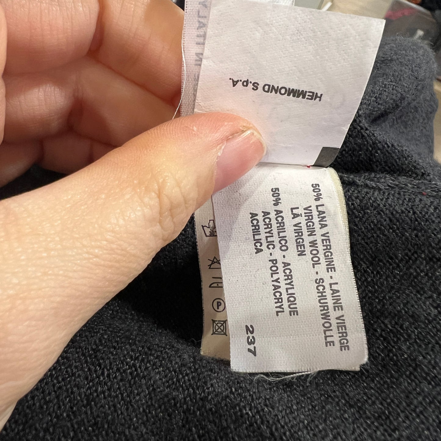 valentino 00s dark grey wool cardigan vest