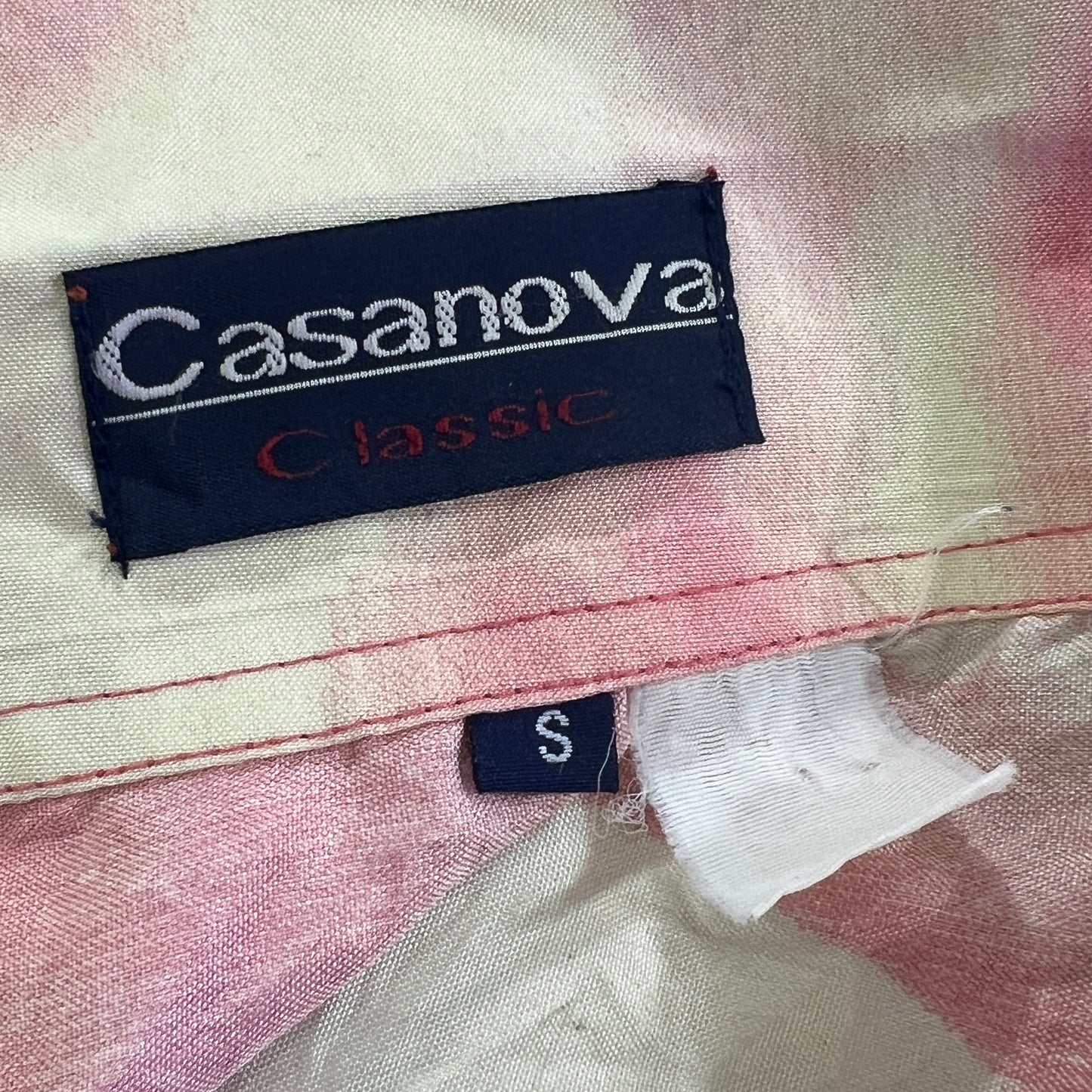 casanova 90s red tropical island sunset shirt