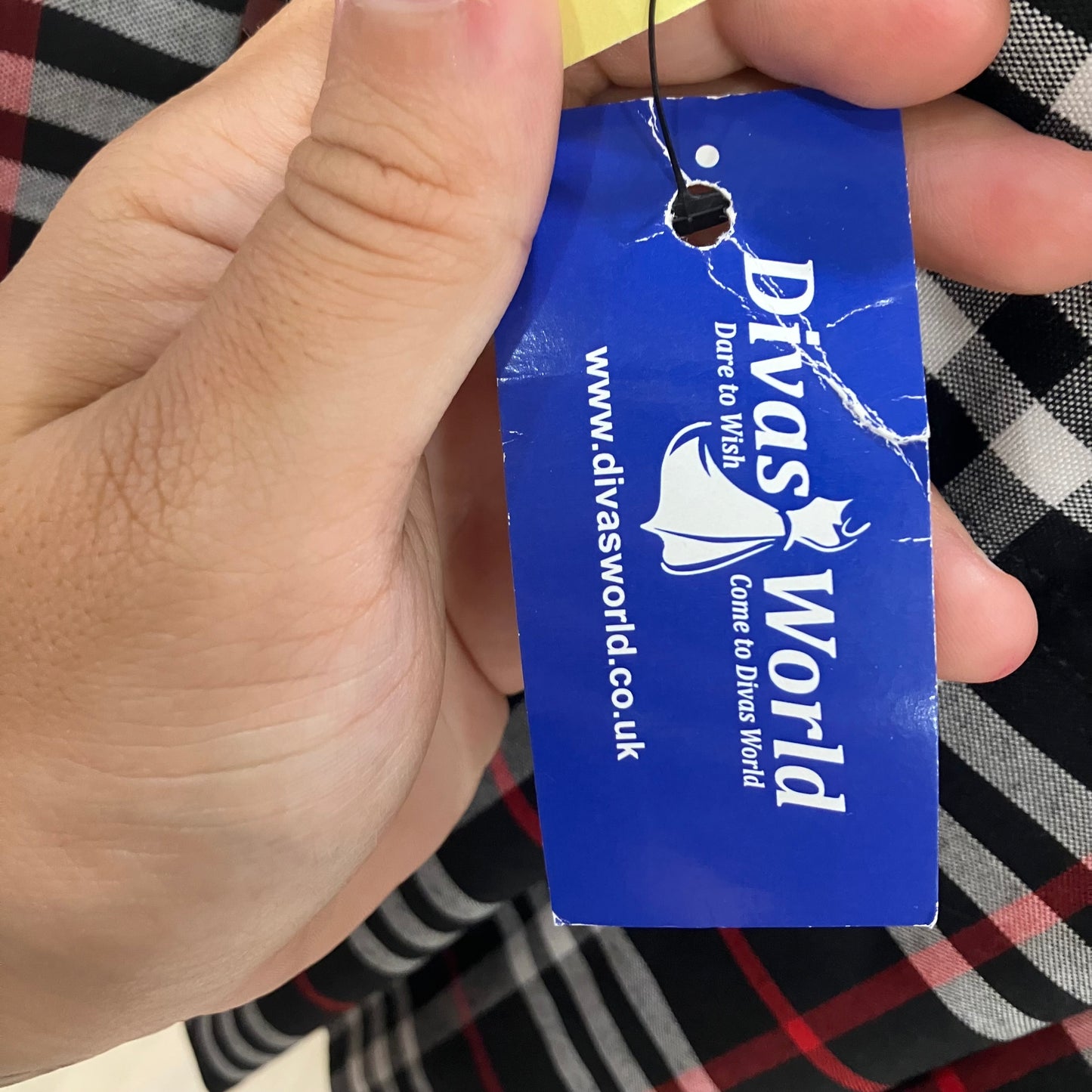 divas world black white plaid checkprint pleated miniskirt