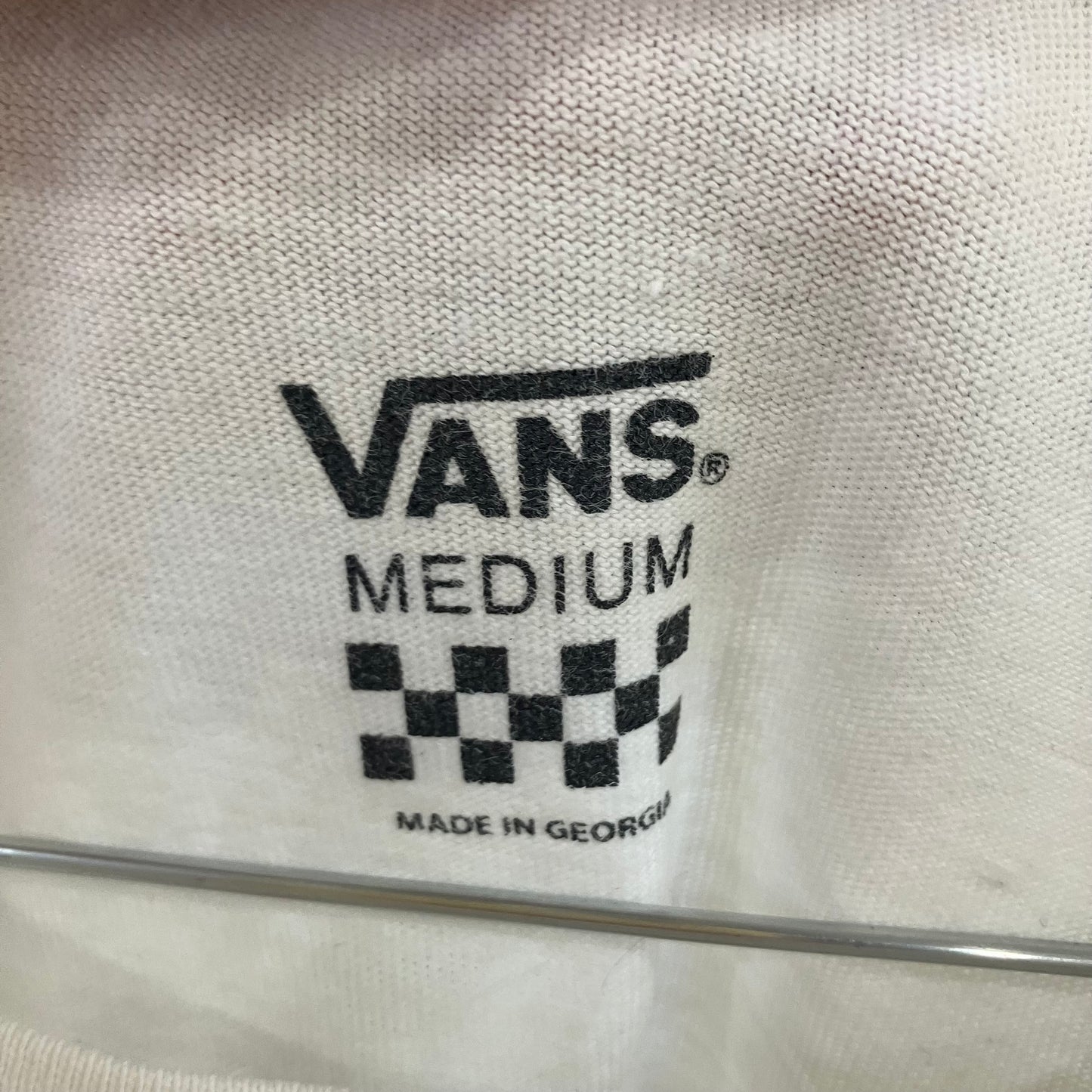 vans '10 tshirt bianca logo nero