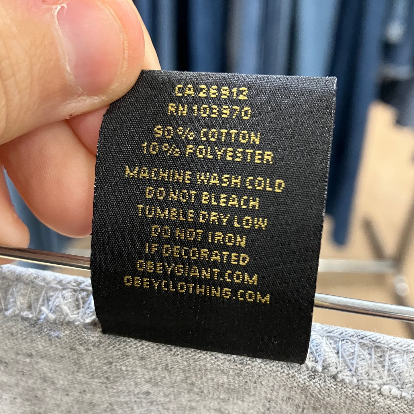 obey '10s grey andre the giant tank top