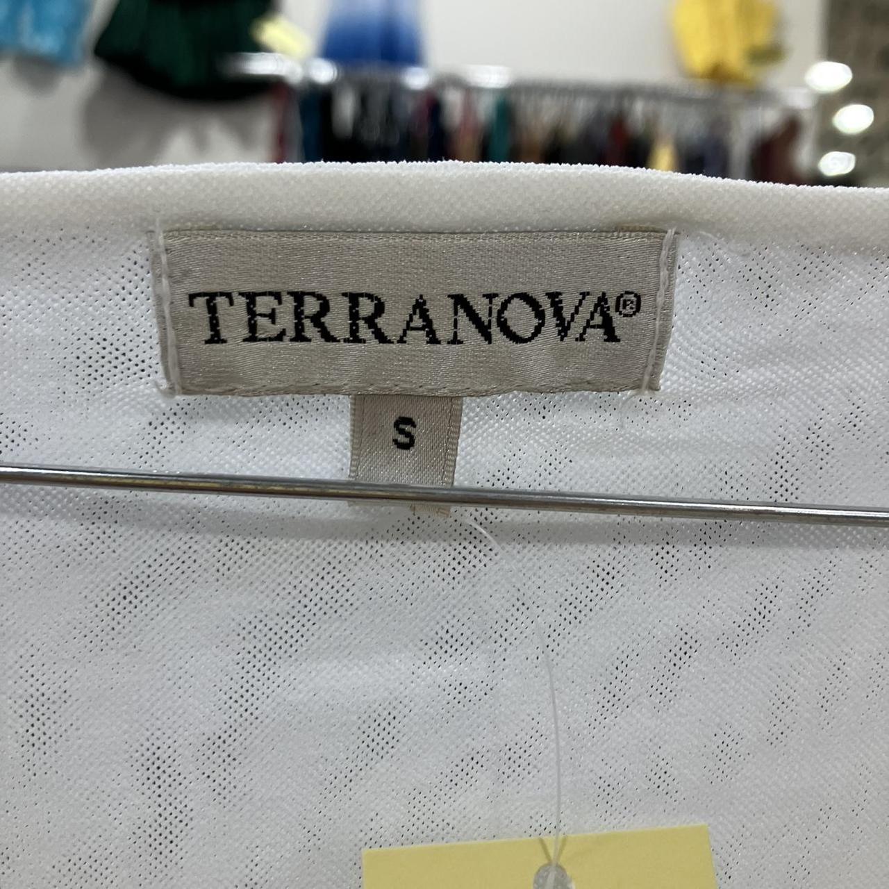 white mesh long sleeve top