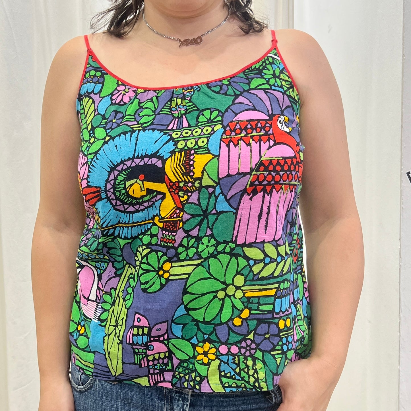 falconetto 90s colorful cami top