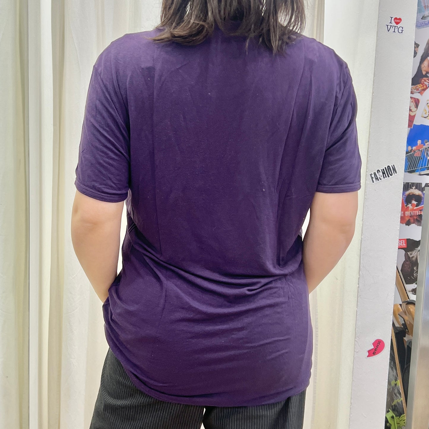 philippe matignon 00s purple sheer underwear tshirt