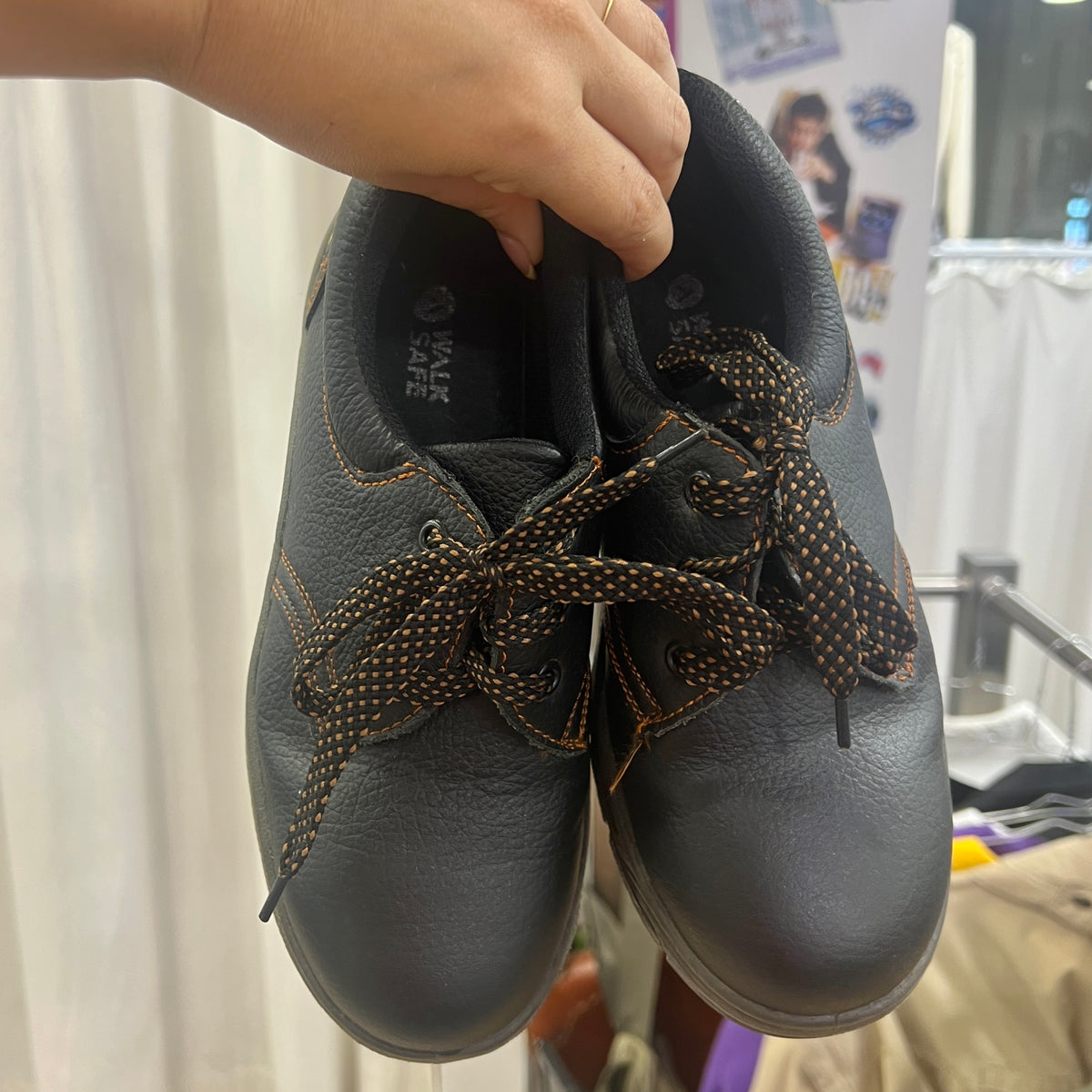 neri walksafe safety workwear black vegan leather shoes