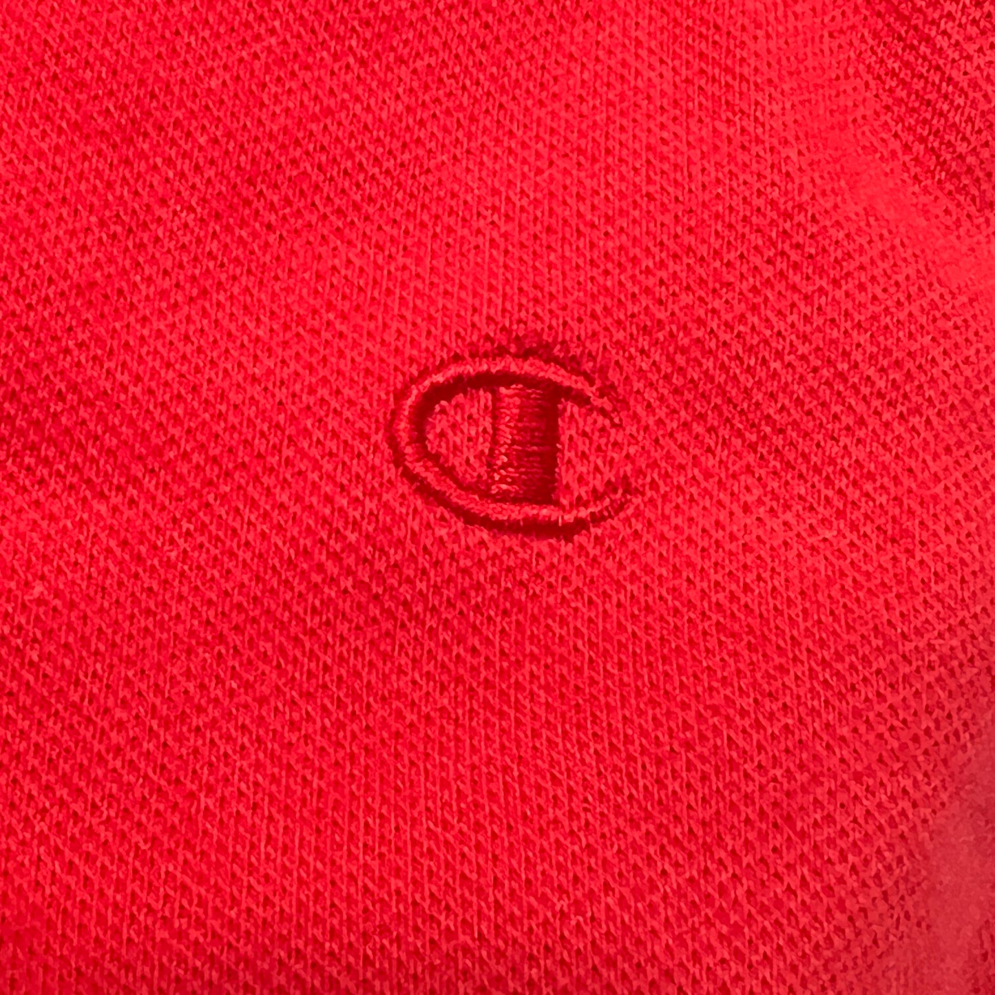 champion 00s red sleeveless polo tshirt vest