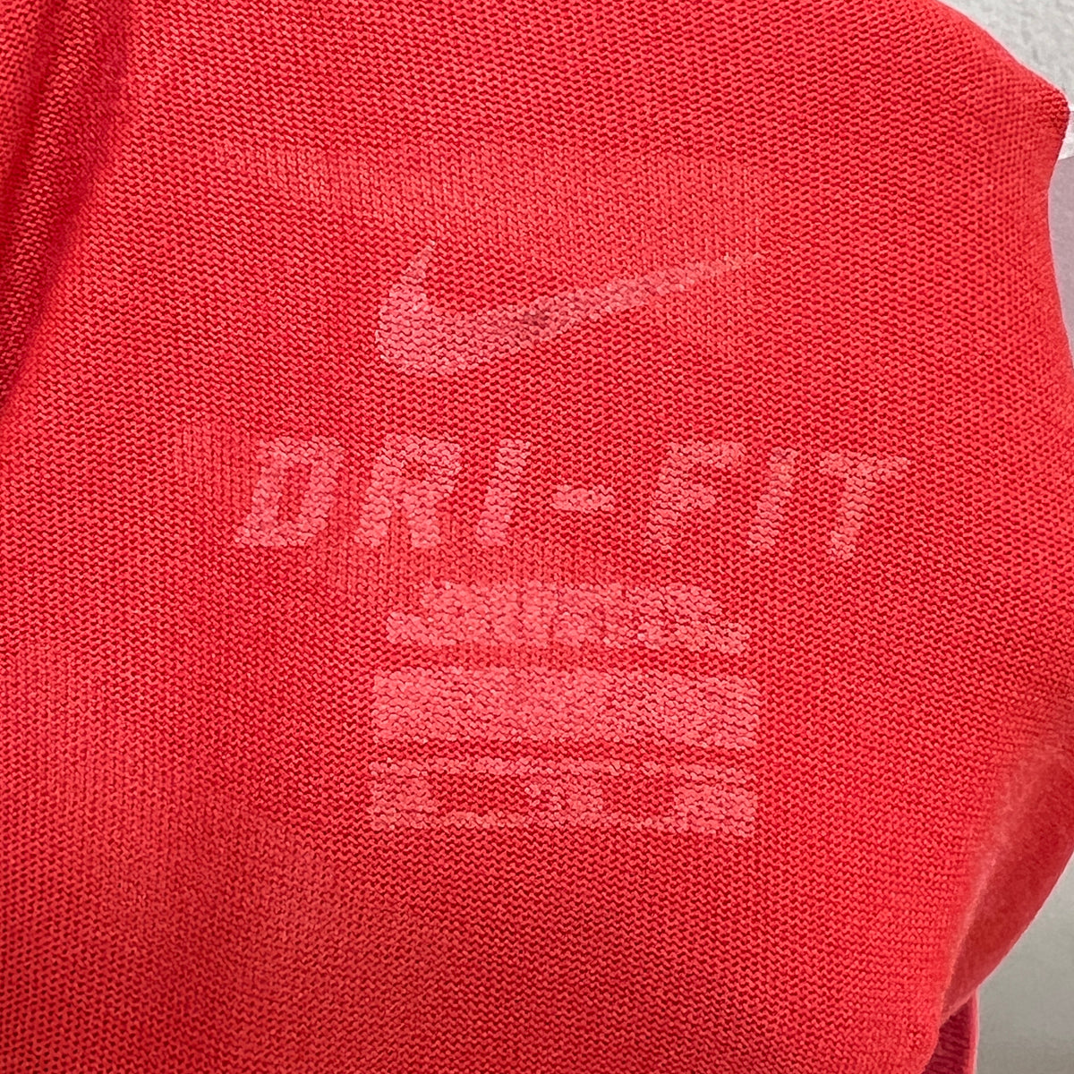 nike dri-fit red tshirt with basketball