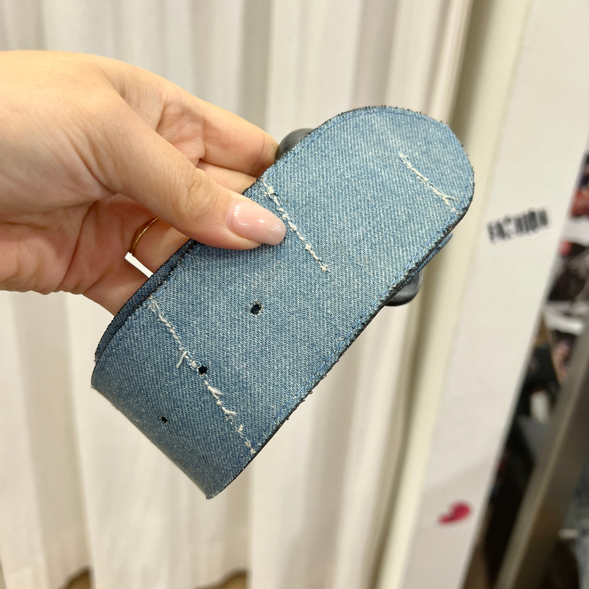 kookai 00s leather denim belt