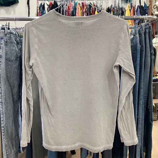 scorpion bay '00 maglia maniche lunghe grigio chiaro con stampa