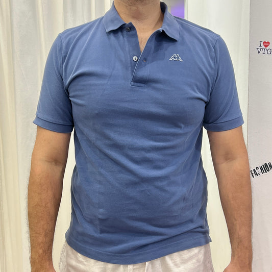 kappa blue short sleeve polo tshirt