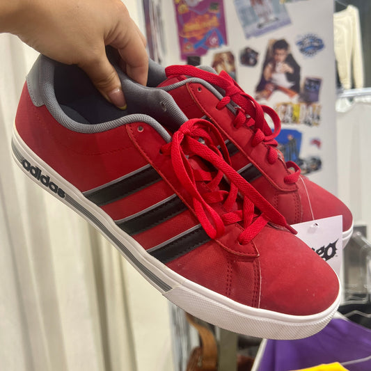 adidas neo 2015 red low top sneakers