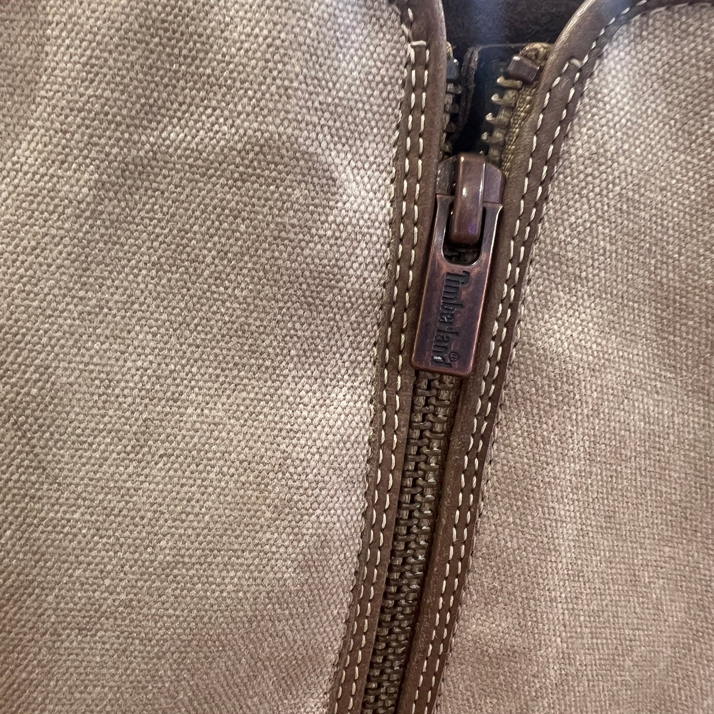 timberland brown leather beige canvas knee high equestrian boots