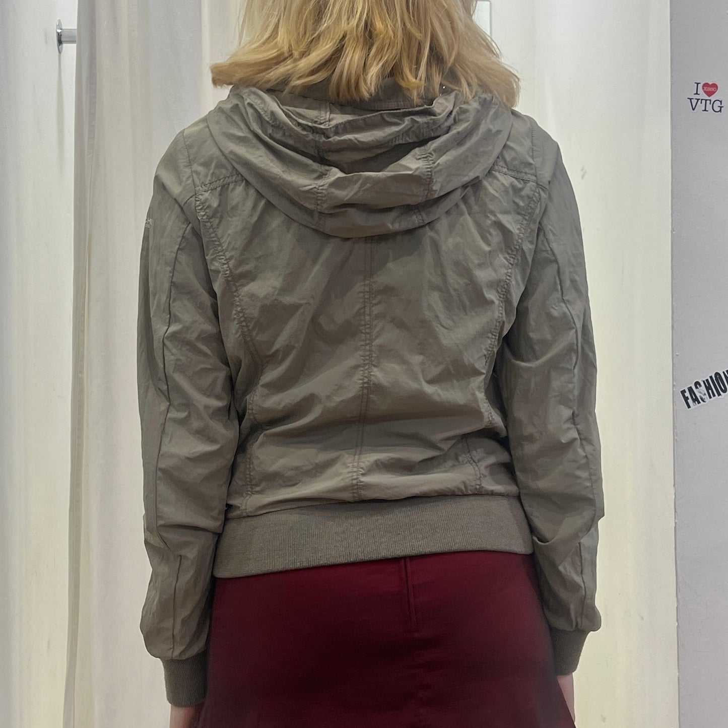 woolrich 00s brown grey windbraker