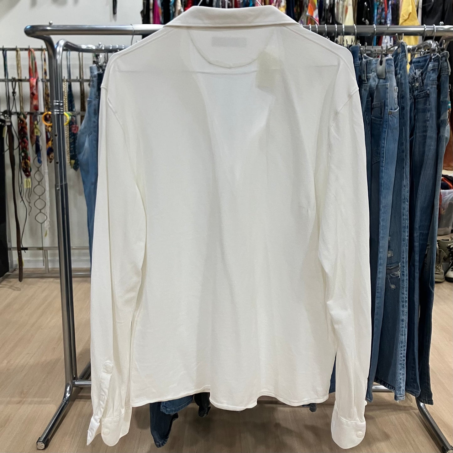 studios '00 camicia maniche lunghe materiale polo (pique)