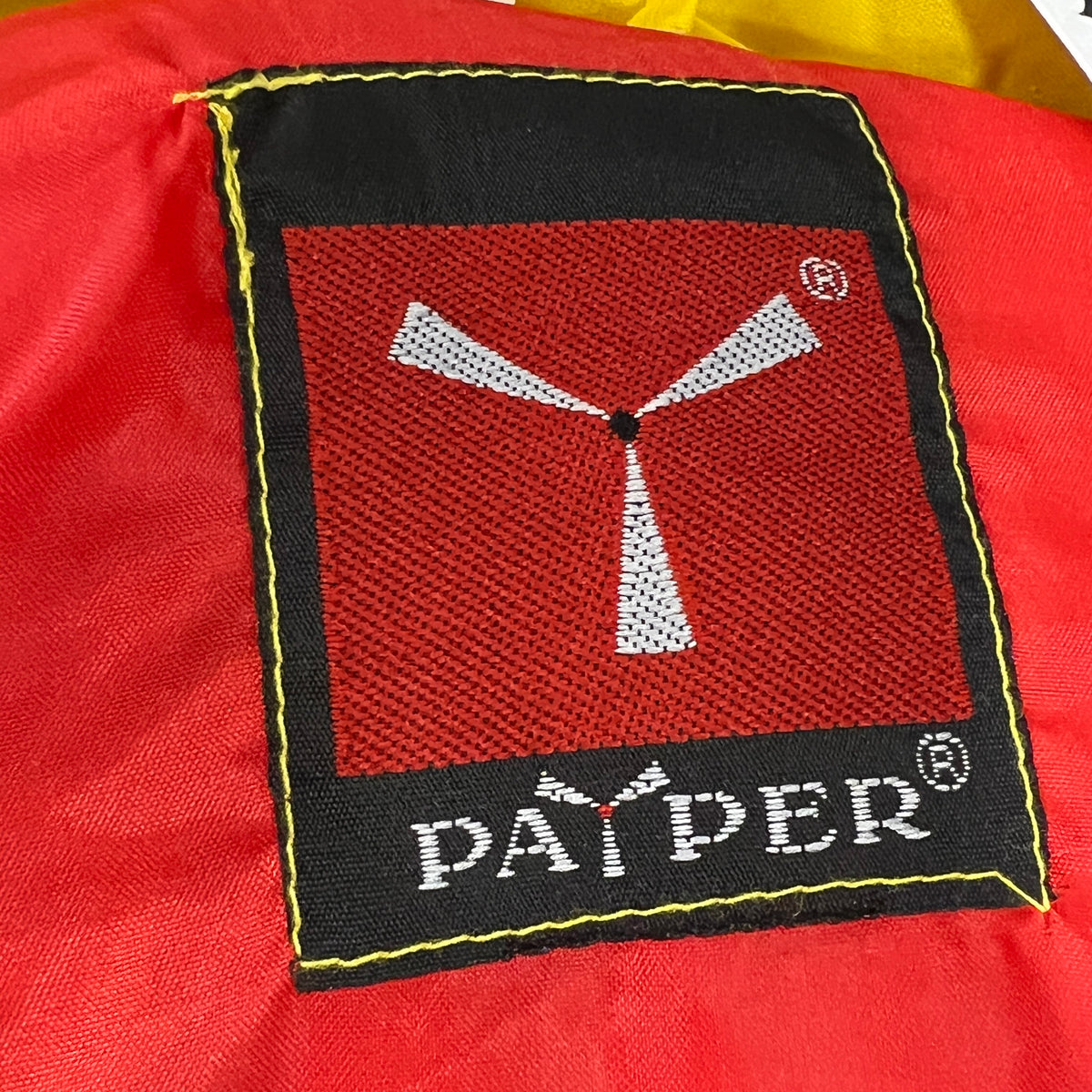 payper 00s red yellow puffer vest with pockets