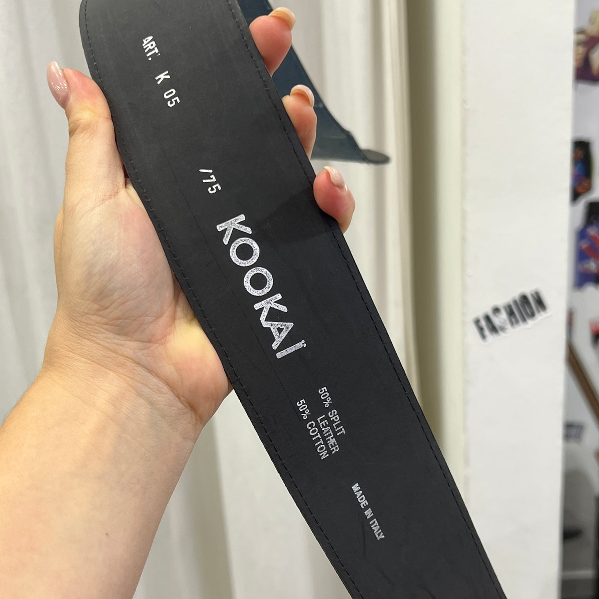 kookai 00s leather denim belt
