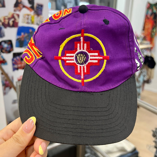 bruno mario 1996 skeleton warriors purple black snapback hat