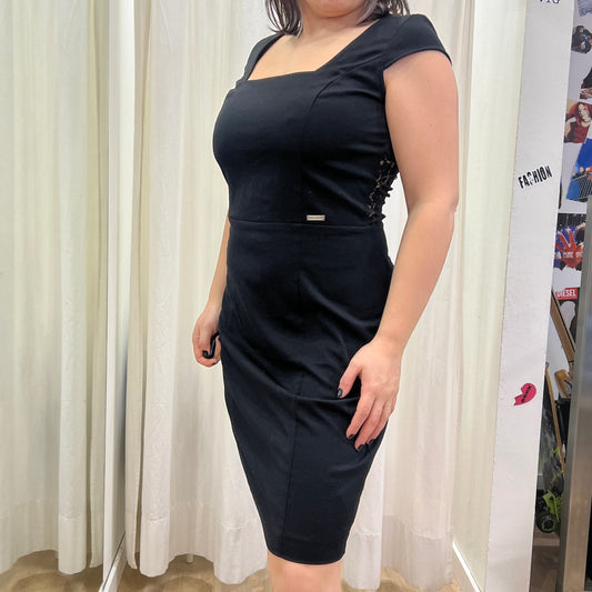 miss sixty 00s black little black dress with lace back