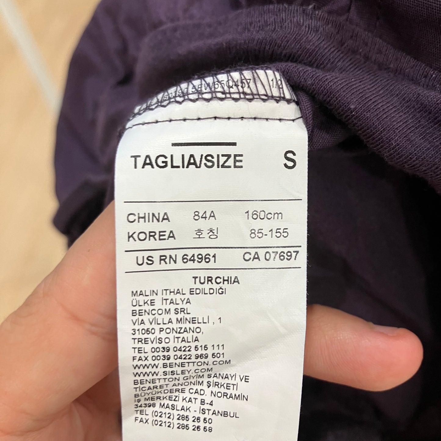 sisley purple long sleeve thong bodysuit shirt