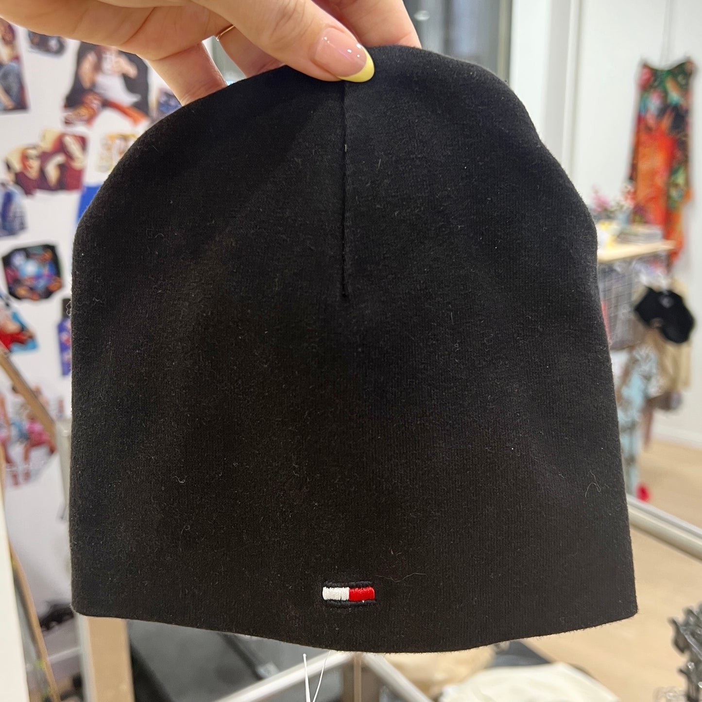 tommy hilfiger black beanie