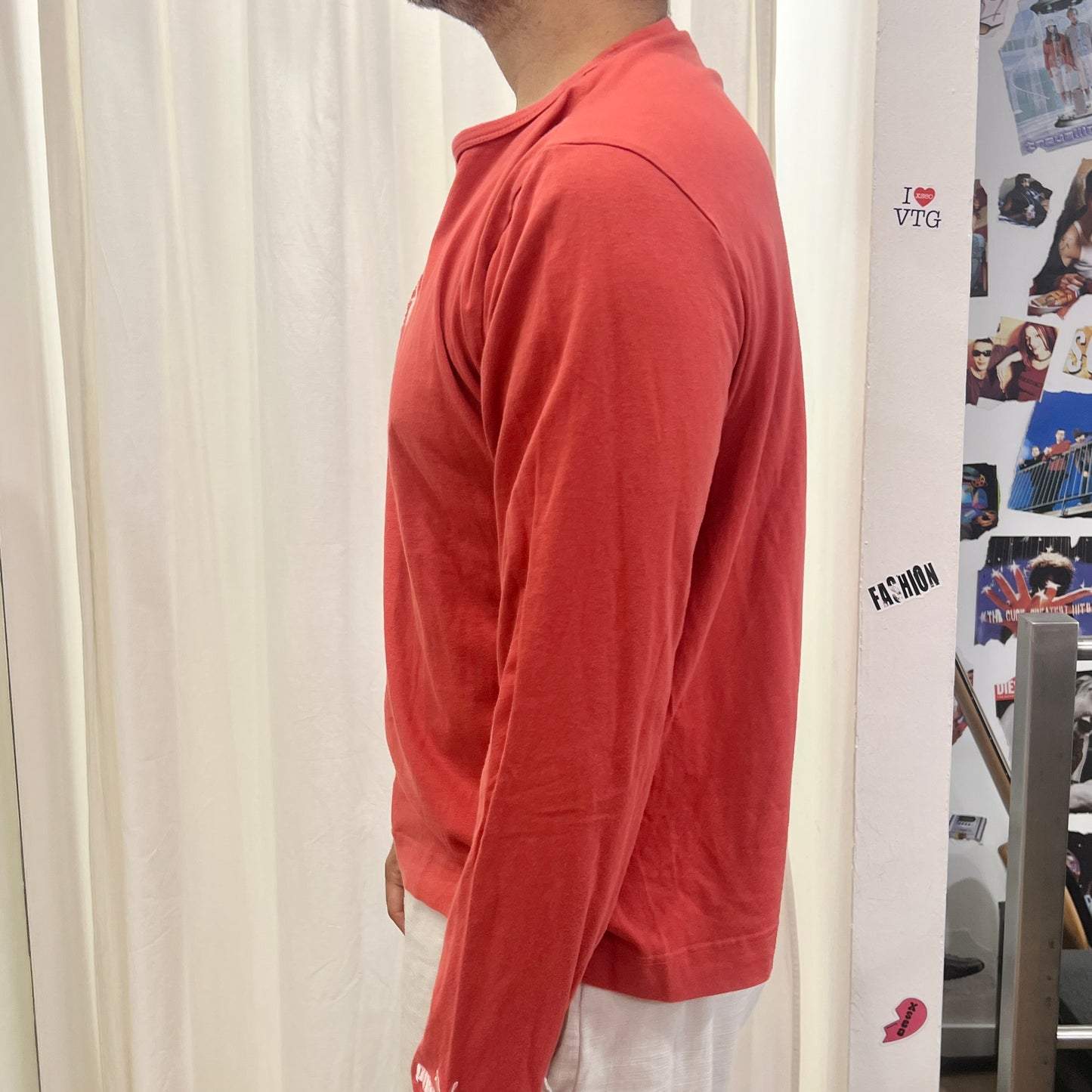 puma 00s red long sleeve tshirt