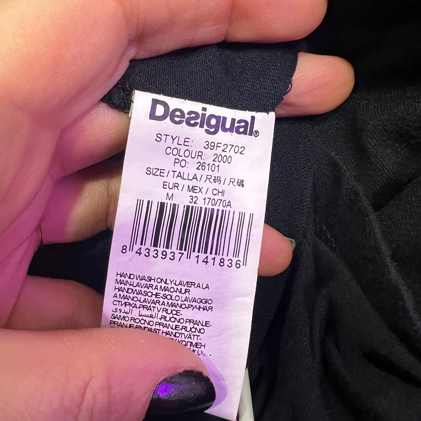 desigual 00s asymmetrical black skirt with white handwriting