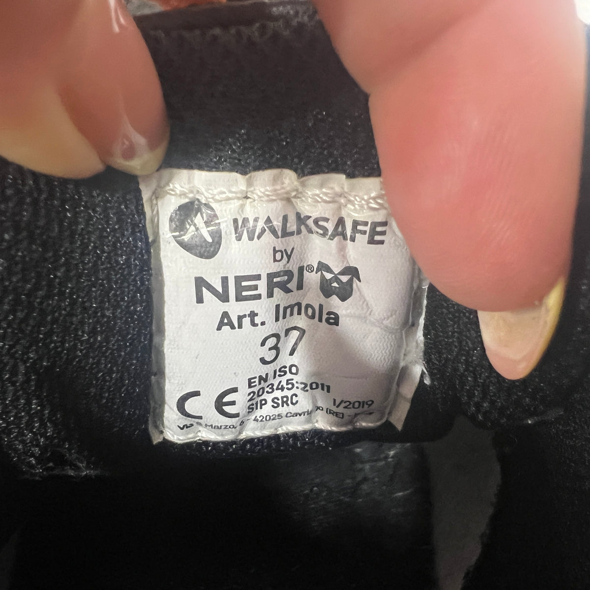 neri walksafe safety workwear black vegan leather shoes