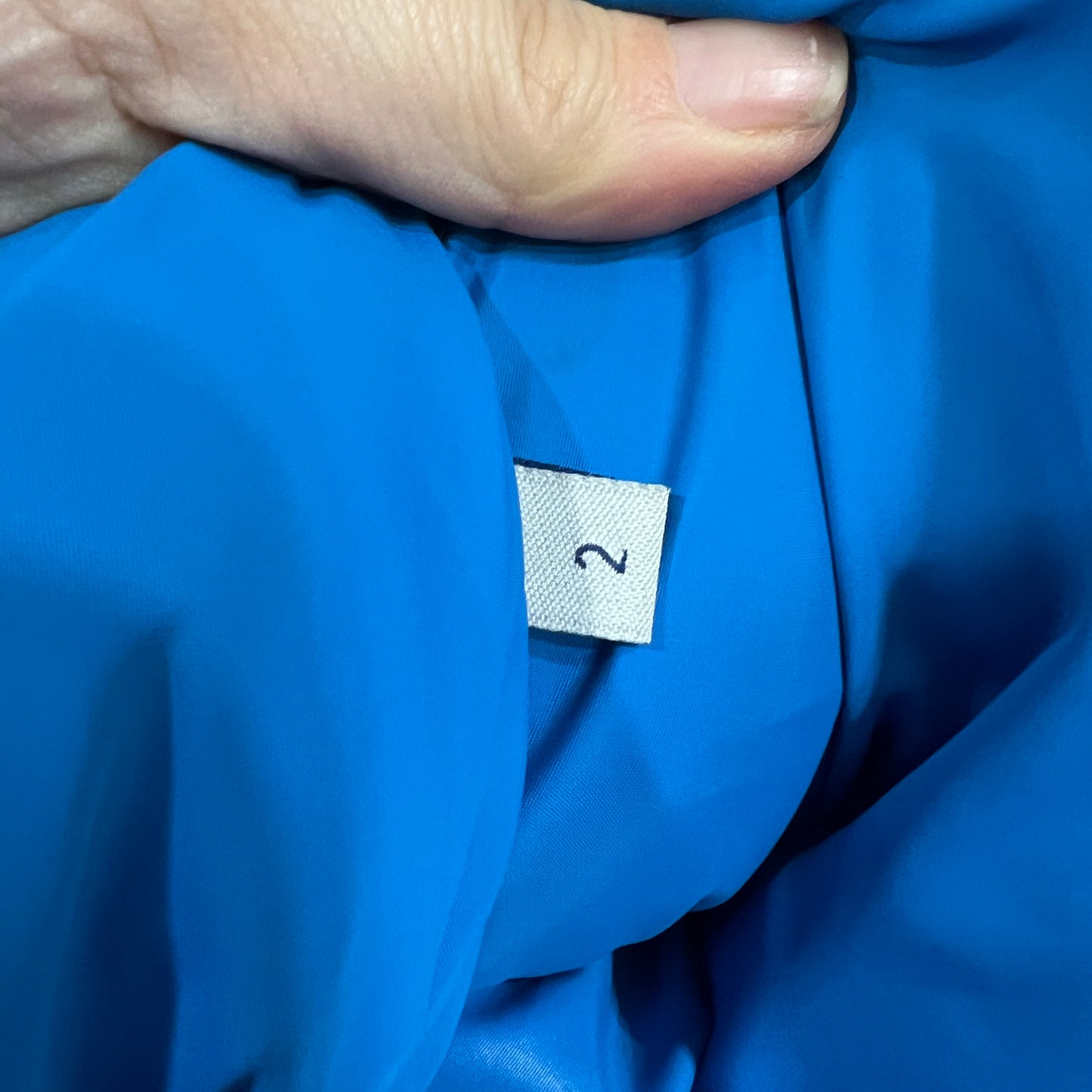 moncler 00s bright blue down puffer jacket with hood