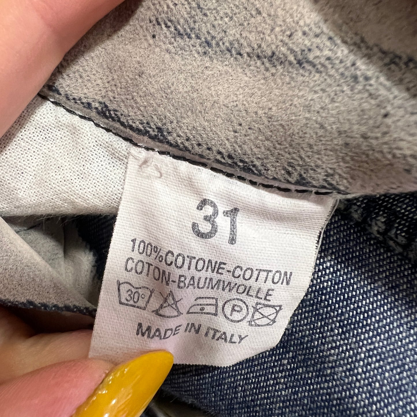 bruba 00s blue white peach skin low waist pants