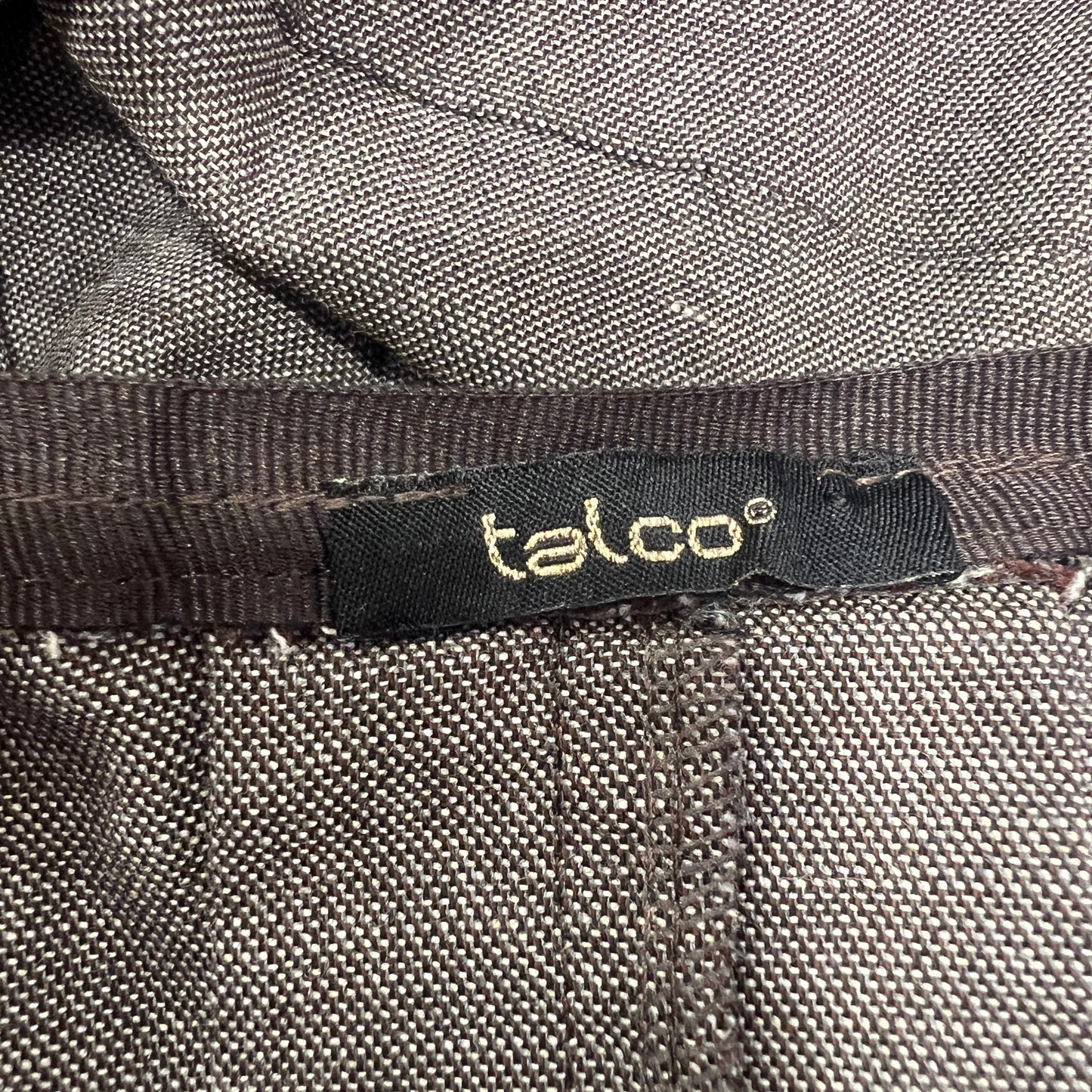 talco brown balloon knee skirt with satin waist bow