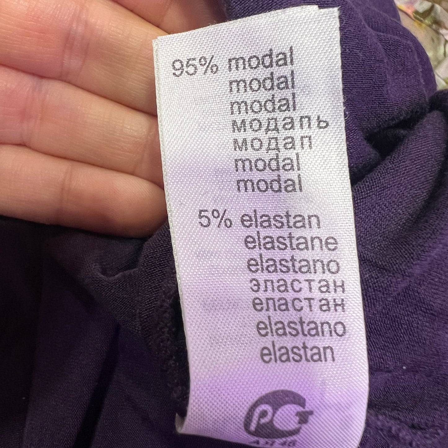 philippe matignon 00s purple sheer underwear tshirt