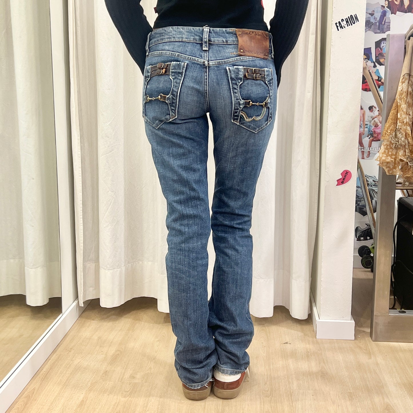replay '10s low waist slim fit jeans