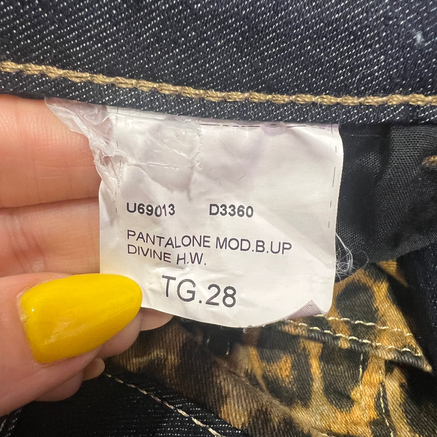 liu jo '10s skinny jeans with leopard front panel