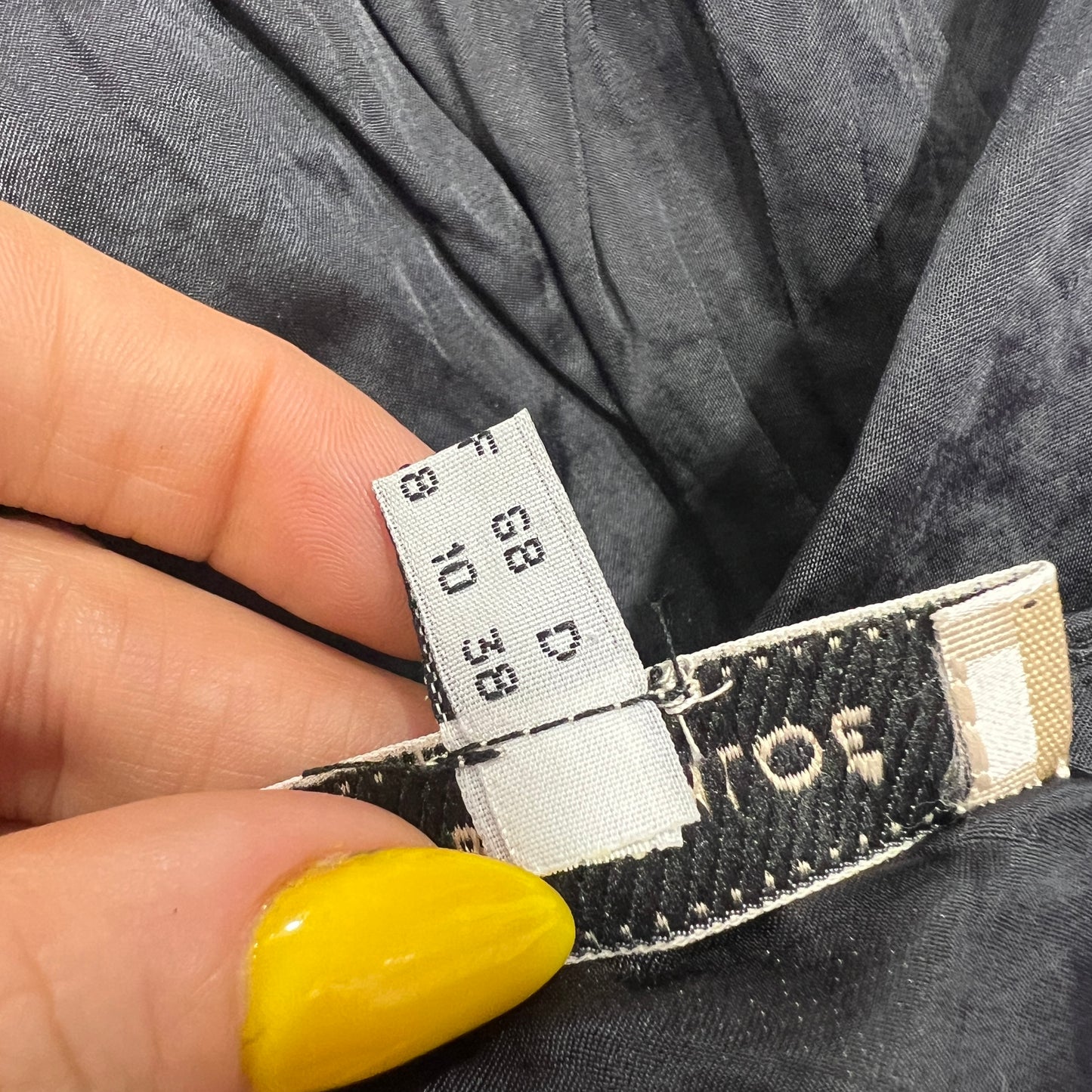 see by chloé 00s black crinkled satin skirt