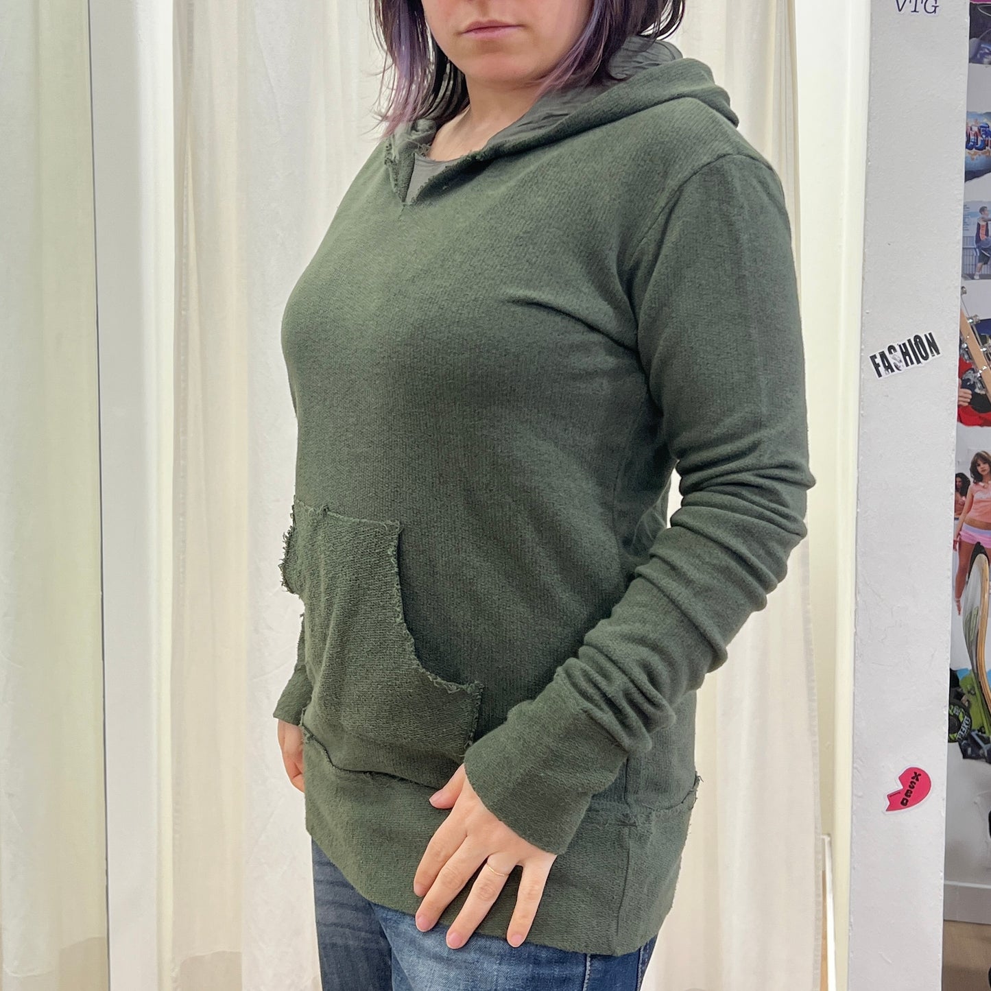 ishikawa 00s army green hoodie