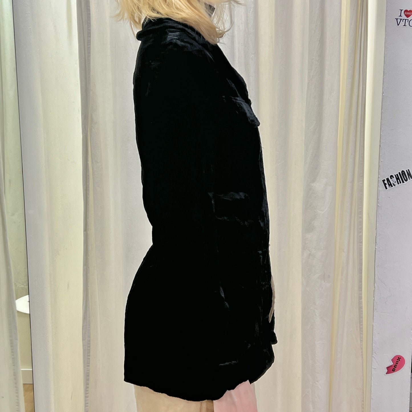 jey cole man 00s black velvet blazer