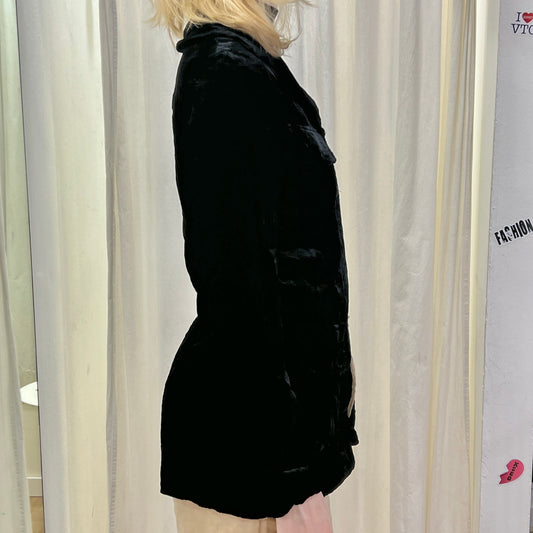jey cole man 00s black velvet blazer