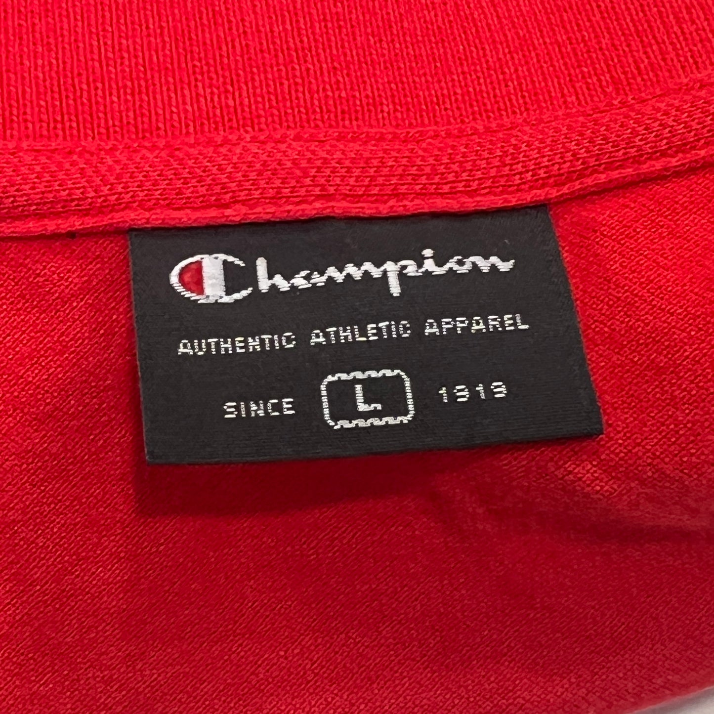 champion 00s red sleeveless polo tshirt vest