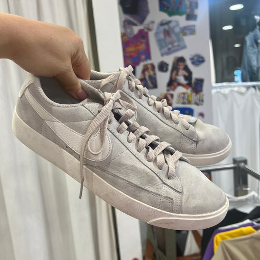nike blazer 2018 ice grey suede low top sneakers