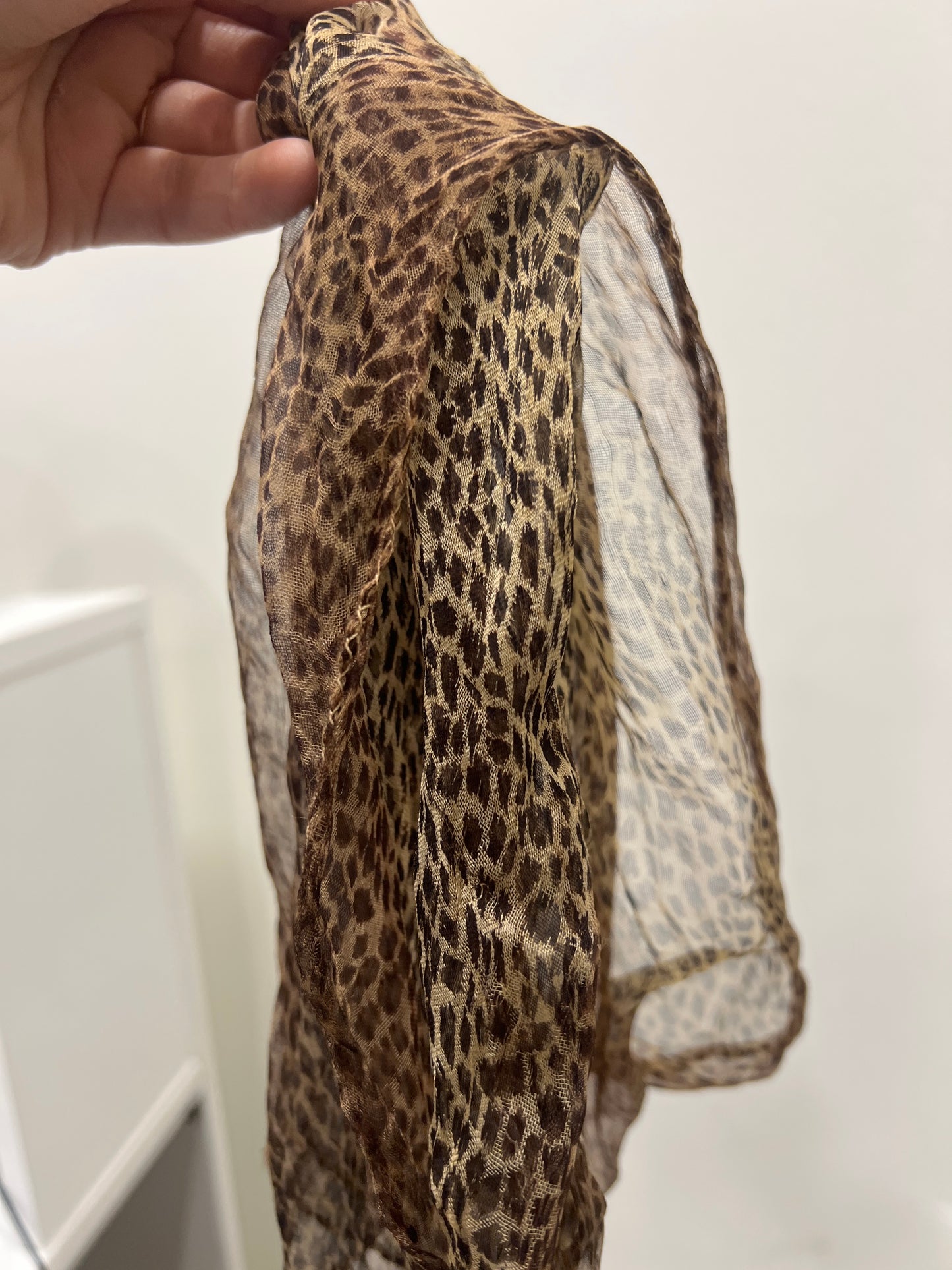 cheetah scarf
