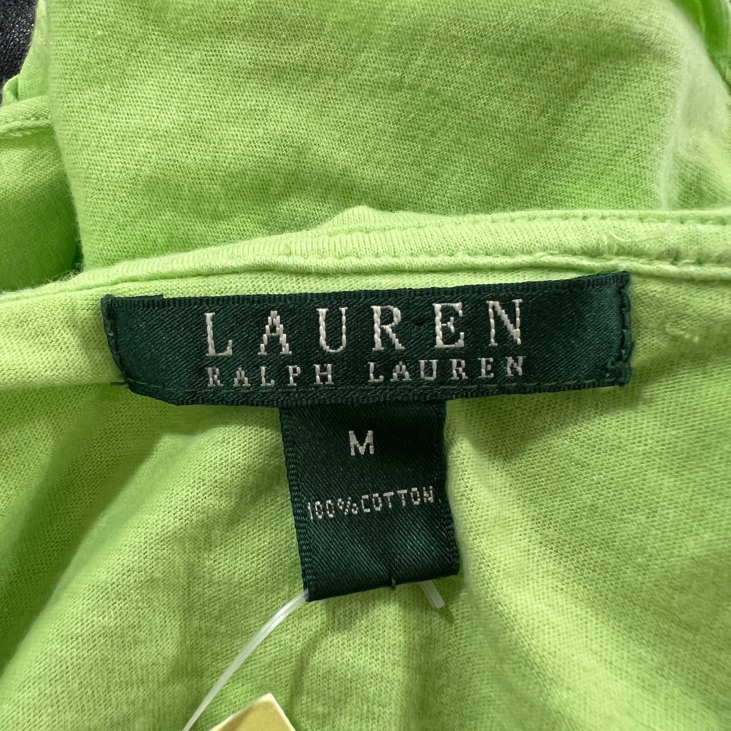 ralph lauren 00s bright green cropped tshirt with frills