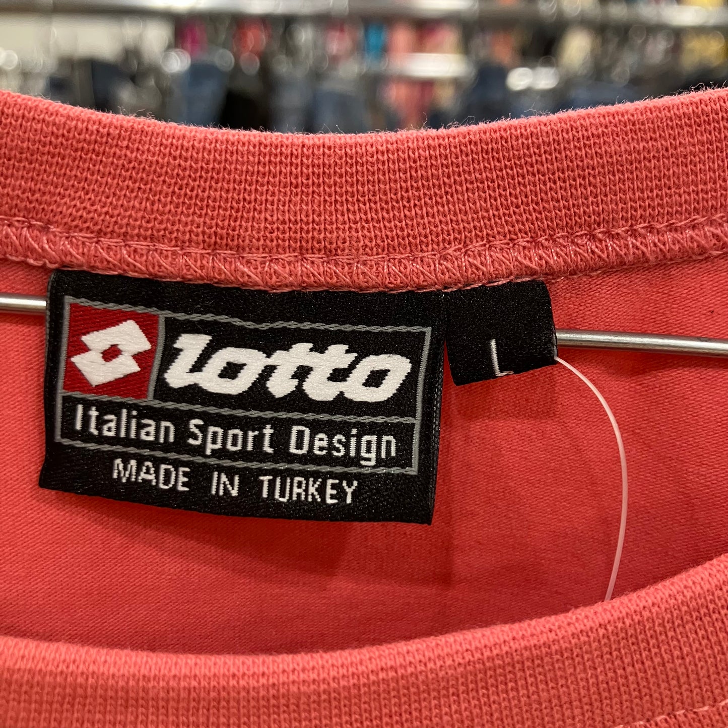 lotto 00s coral red tank top