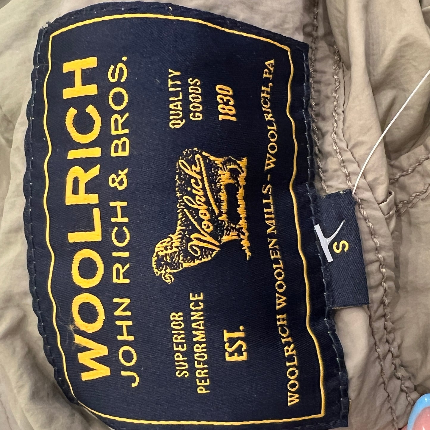 woolrich 00s brown grey windbraker