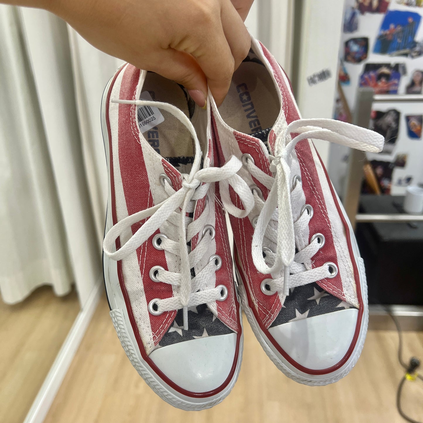 converse chuck taylor all star low top american flag sneakers