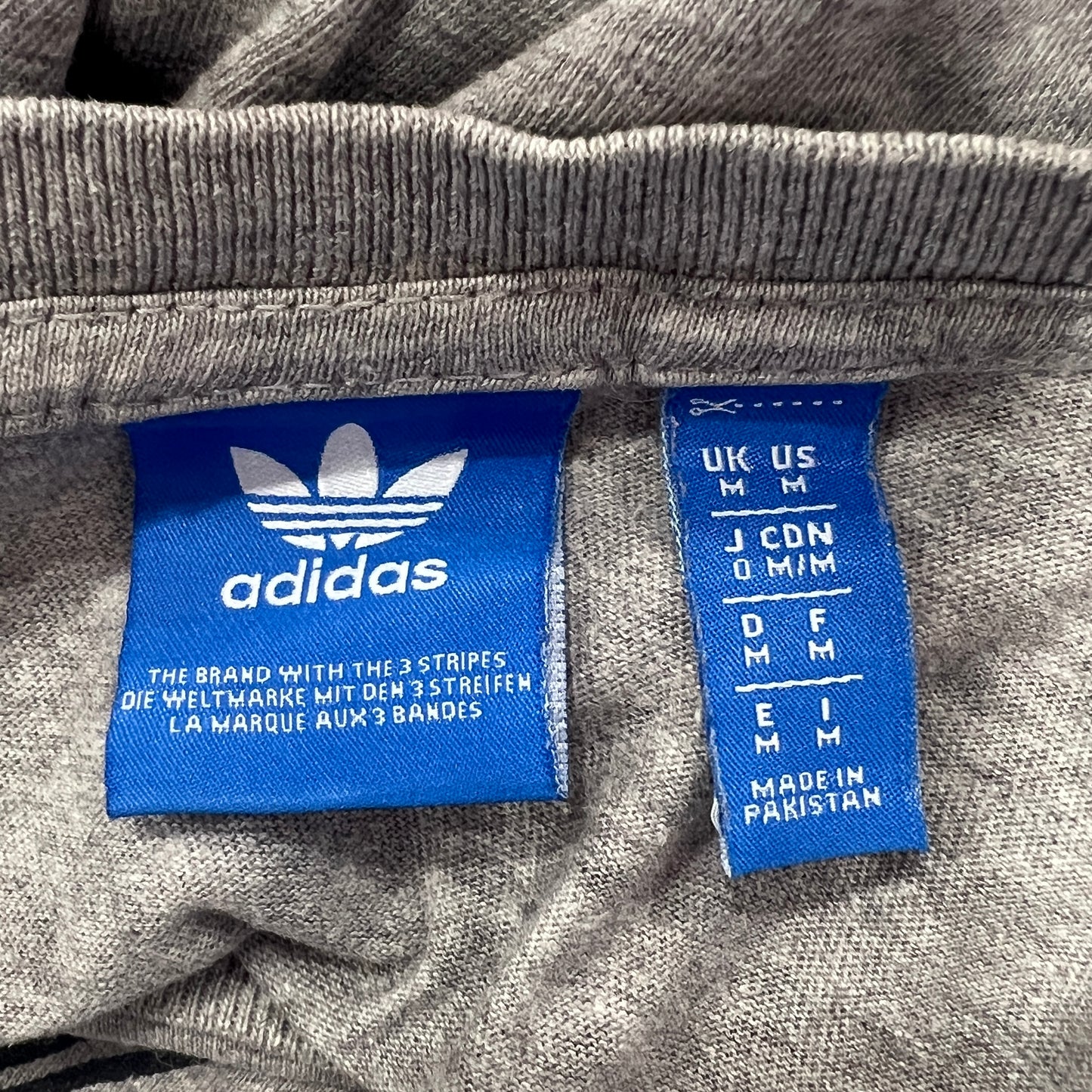 adidas 00s grey tshirt with black logo