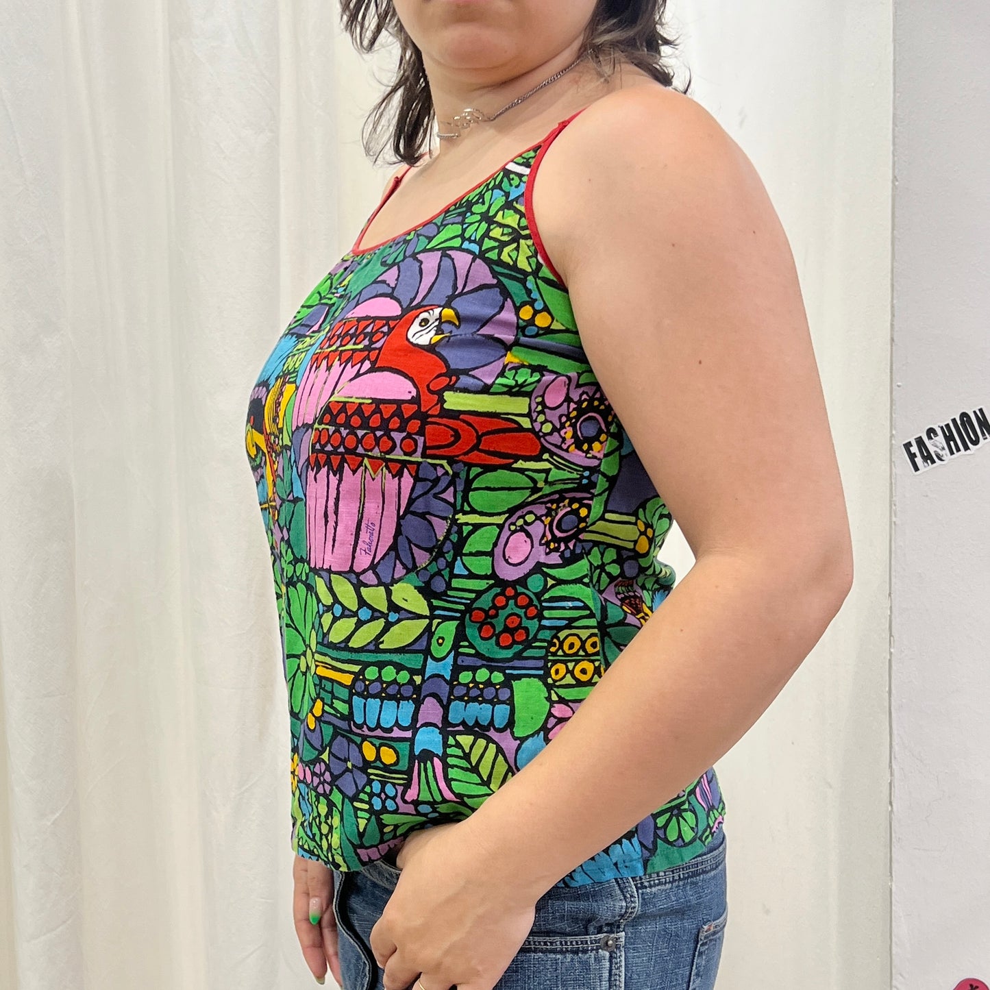 falconetto 90s colorful cami top
